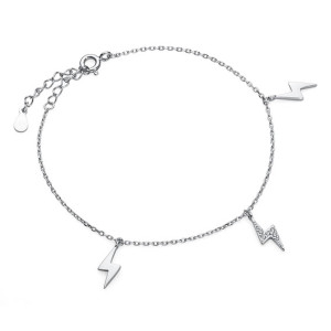 Bratara argint cu fulgere si pietre DiAmanti Z1702B-DIA (Argint 925‰ 1,5 g.)